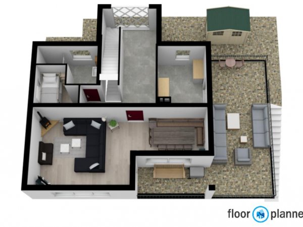 3d plattegrond 1ste verdieping