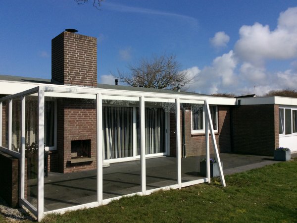 terras met open haard