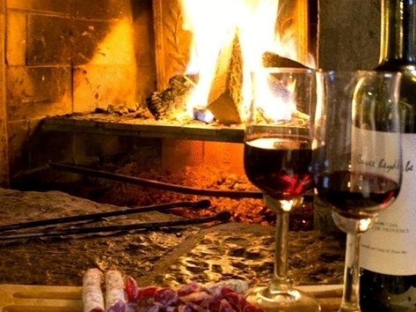 open haard hout aanwezig 